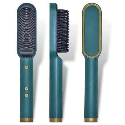 Professional Hair Straightener Comb, 5 Temperature PTC Fast Heating Electric Comb Straightener