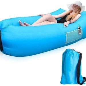 Camping Inflatable Lounger Sofa – Portable Air Sofa for Outdoor Relaxing, Travel, Beach & Camping – Lightweight & No Pump Needed (1 Pc)