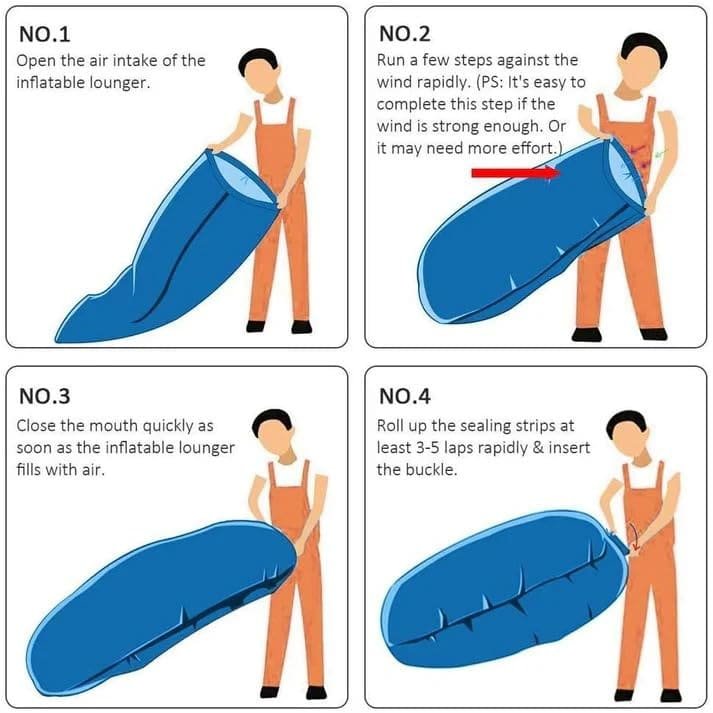 camping inflatable lounger sofa – portable air sofa for outdoor relaxing, travel, beach & camping – lightweight & no pump needed (1 pc) 2 camping inflatable lounger sofa – portable air sofa for outdoor relaxing, travel, beach & camping – lightweight & no pump needed (1 pc) - image 2
